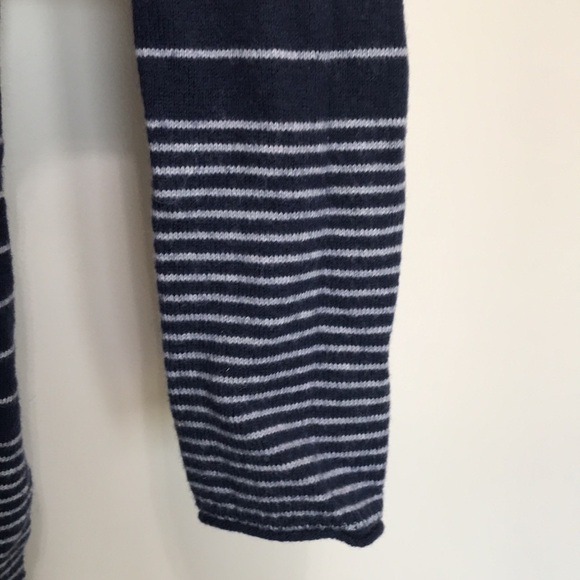 GAP merino wool blend striped kimono navy uniform cardigan size XS oversized - Picture 4 of 12